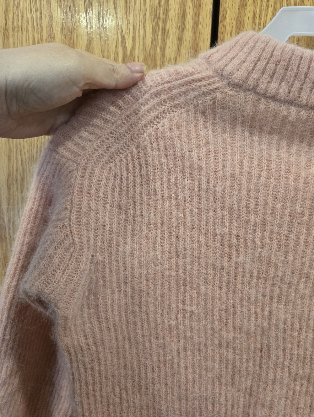 NWOT Everlane Cocoon Crew Alpaca Sweater - Dusty Rose Sz XS - Picture 12 of 13